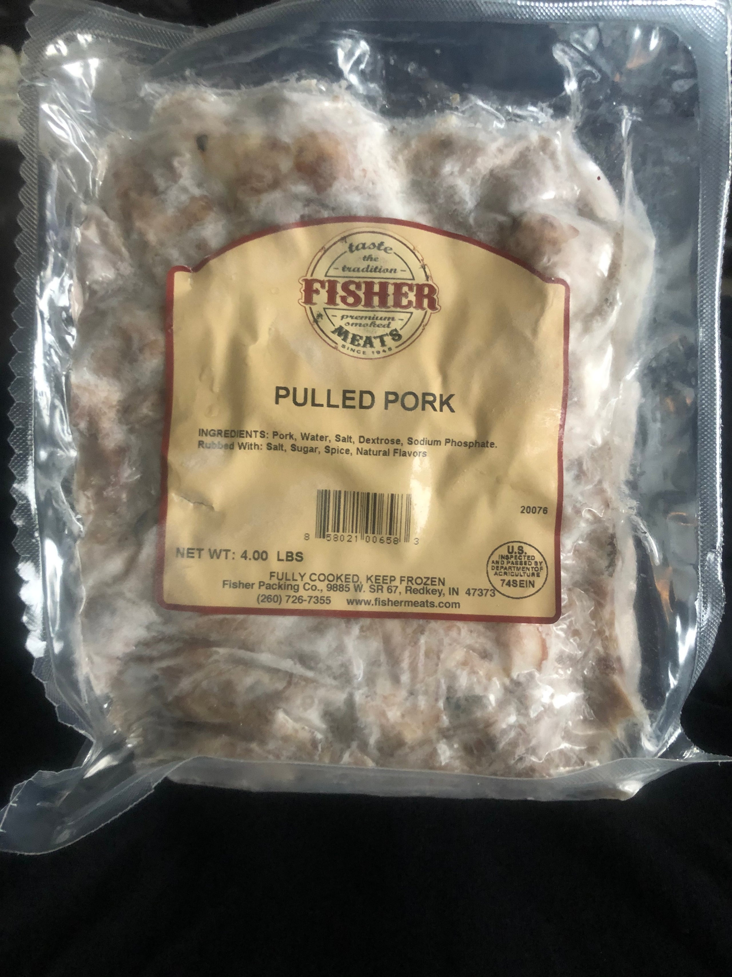 Frozen on sale pulled pork